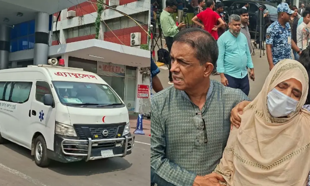 গ্রামের বাড়ির পথে বৃষ্টির মরদেহ