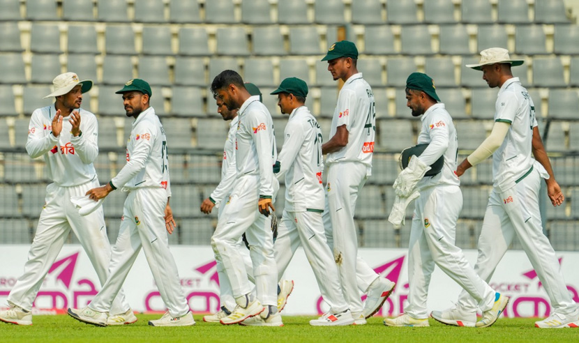 দ্বিতীয় দিন শেষে বাংলাদেশের লিড দেড়শ