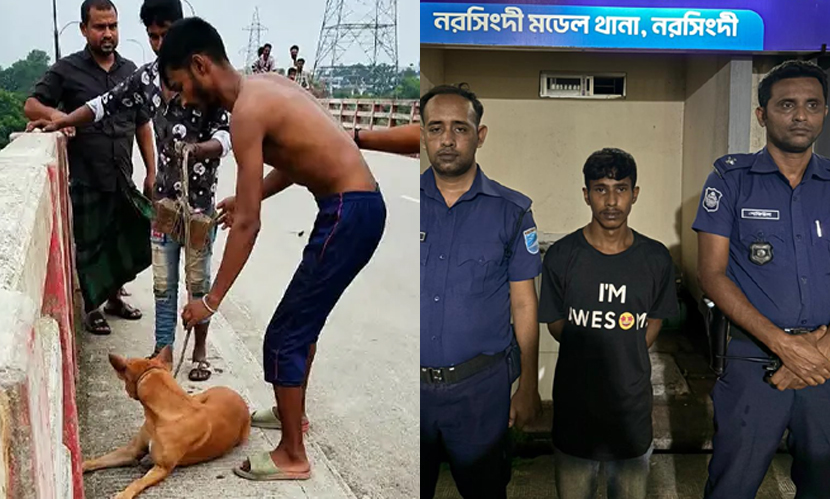 কুকুরের গলায় ইট বেঁধে নদীতে ফেলে হত্যার ঘটনায় আরও ২ জন গ্রেফতার