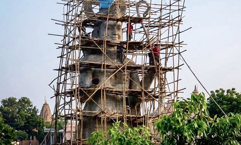 নানা বিতর্কের পর স্থগিত এশিয়ার বৃহত্তম রামমূর্তির নির্মাণকাজ