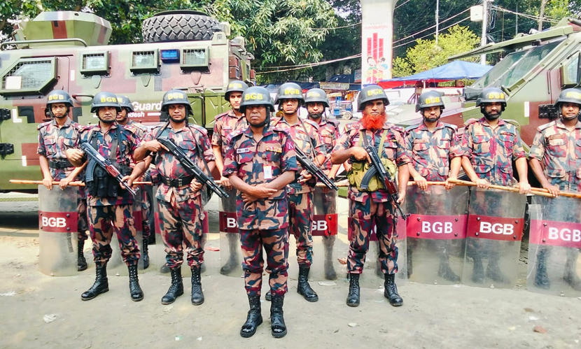 রাজধানীর গুরুত্বপুর্ণ পয়েন্টে বিজিবি মোতায়েন