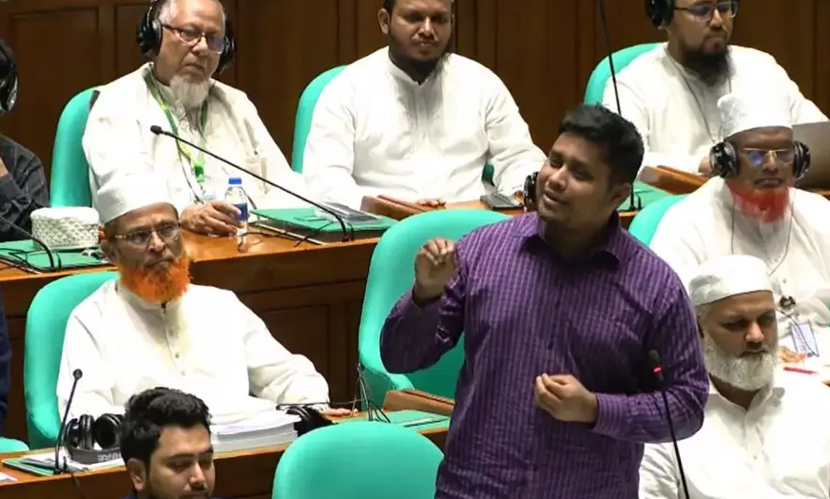 এই বাজেট জনগণের নিষ্পেষণের হাতিয়ার: সংসদে হাসনাত