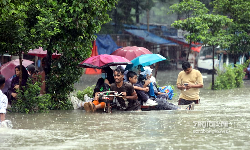 ১৭ বছরে ঢাকায় সর্বোচ্চ বৃষ্টিপাত রেকর্ড