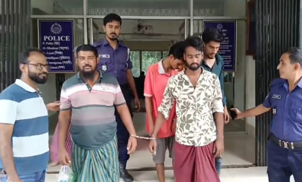 গ্রেফতার হওয়া আসামিরা।