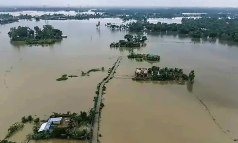 উত্তর ও উত্তর-পূর্বাঞ্চলীয় জেলায় স্বল্পমেয়াদি বন্যার আশঙ্কা
