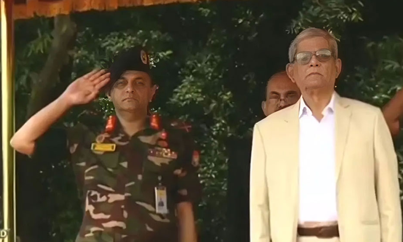 বঙ্গভবনে রাষ্ট্রপতি মির্জা ফখরুল ইসলাম আলমগীর