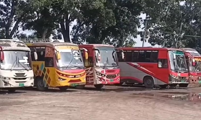 চুয়াডাঙ্গায় অভ্যন্তরীণ সকল রুটে বাস চলাচল বন্ধ