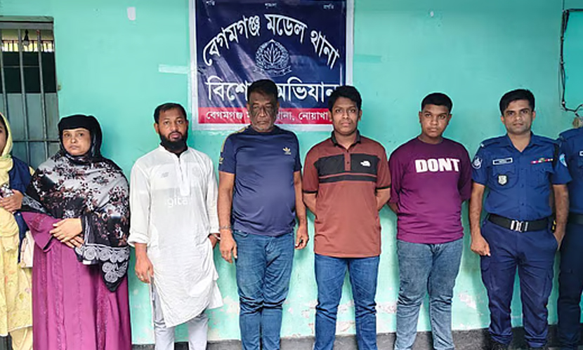 নোয়াখালীতে তরুণীদের দিয়ে পর্নোগ্রাফি তৈরি, স্বামী-স্ত্রী-ছেলেসহ গ্রেফতার ৫