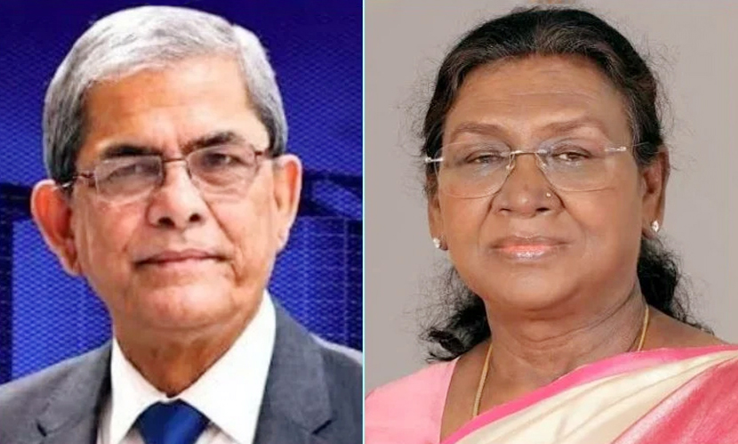 রাষ্ট্রপতি মির্জা ফখরুলকে ভারতের রাষ্ট্রপতি দ্রৌপদী মুর্মুর অভিনন্দন