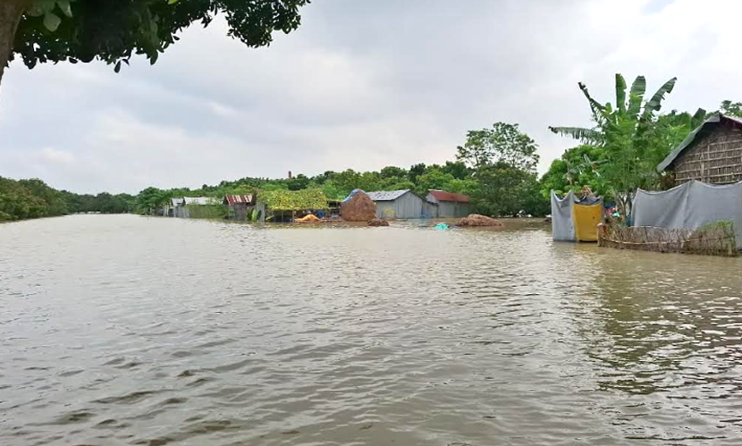 টানা ১০ দিন পর চাঁপাইনবাবগঞ্জে কমেছে নদীর পানি