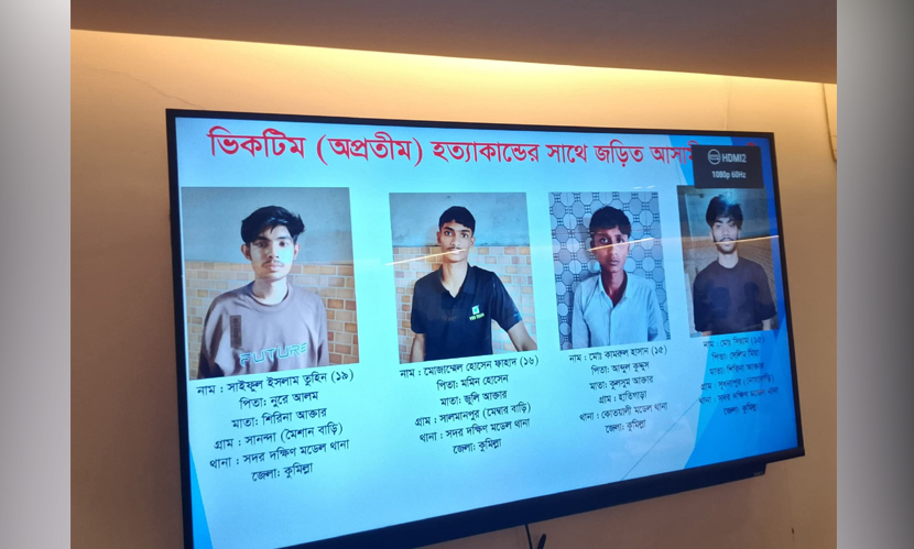 ব্রিফিংয়ে উপস্থাপিত স্লাইডের তথ্য
