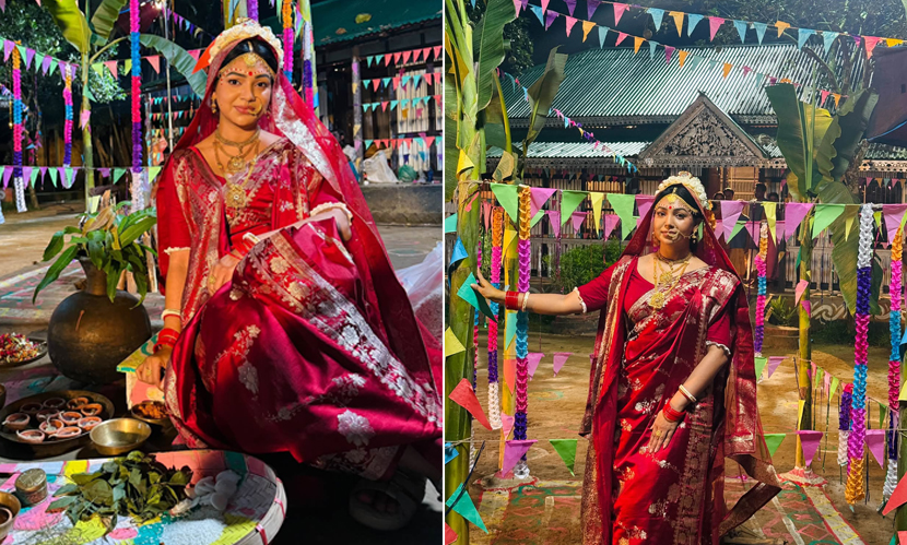 হঠাৎ বিয়ের সাজে প্রভা