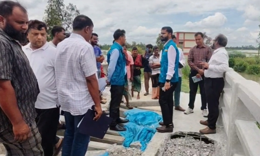 ১০ কোটি টাকার সেতুতে রডের বদলে বাঁশ: টাঙ্গাইলে দুদকের অভিযান