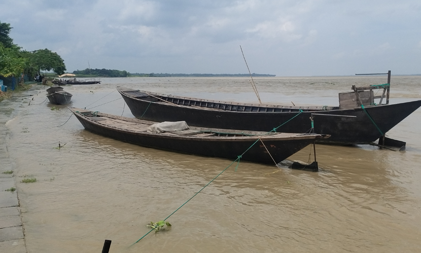 রাজবাড়ীতে পদ্মার পানি বাড়লেও এখনো বিপৎসীমার নিচে