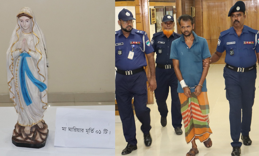বাগেরহাটে ক্যাথলিক চার্চে ভাঙচুর, যুবক গ্রেফতার