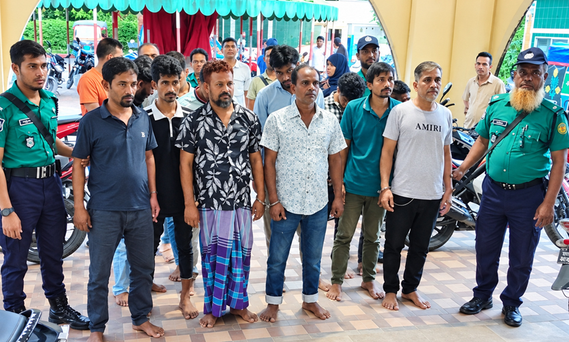 বরিশালে নিষিদ্ধ আ.লীগের ১২ নেতাকর্মী আটক