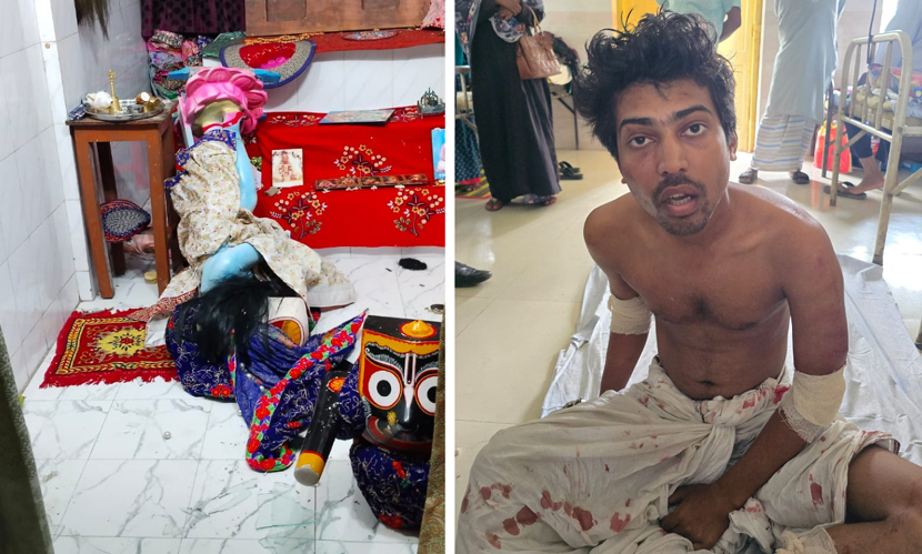 পাবনায় মন্দিরে প্রতিমা ভাঙচুর, হাতেনাতে আটক সনাতনী শিক্ষার্থী