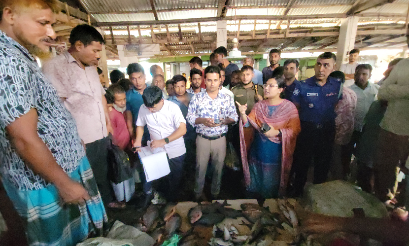 নিষিদ্ধ পিরানহা মাছ বিক্রির দায়ে ৩ ব্যবসায়ীকে জরিমানা