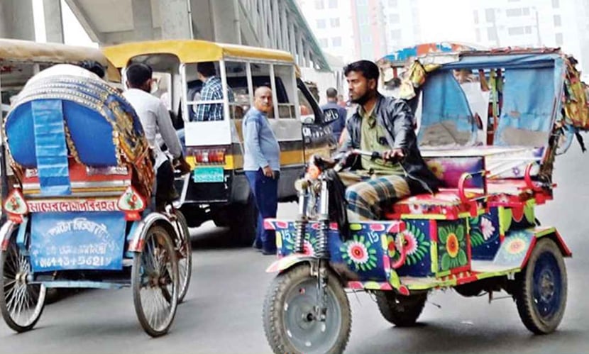প্যাডেল রিকশা নিষিদ্ধ ও ব্যাটারিচালিত রিকশার নীতিমালা চেয়ে আইনি নোটিশ