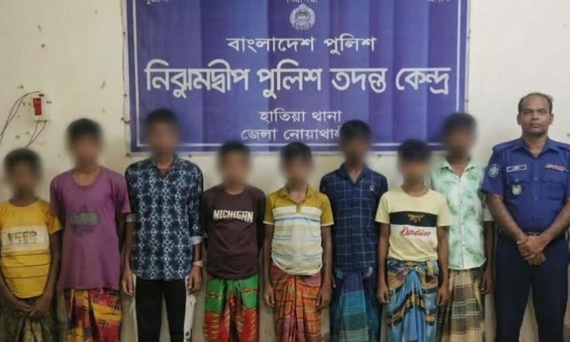 নোয়াখালীতে কিশোর গ্যাংবিরোধী অভিযানে আটক ১৪৫