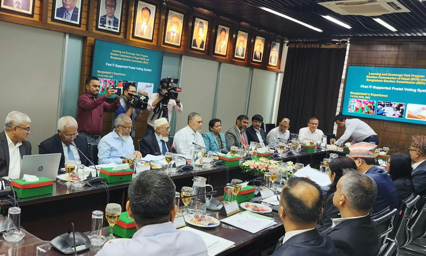 ইসির সঙ্গে নেপাল নির্বাচন কমিশনের প্রতিনিধি দলের বৈঠক চলছে