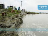 যমুনাপাড়ে ভাঙন আতঙ্ক, নির্ঘুম রাত কাটাচ্ছে মানুষ