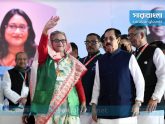 নেতাকর্মীতে পূর্ণ সোহরাওয়ার্দী উদ্যান, সম্মেলন মঞ্চে শেখ হাসিনা