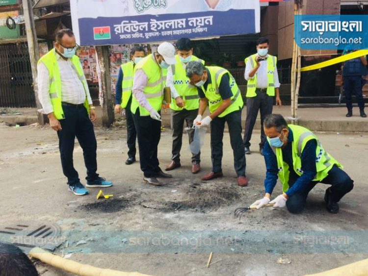 নয়াপল্টন থেকে আলামত সংগ্রহ করল সিআইডি